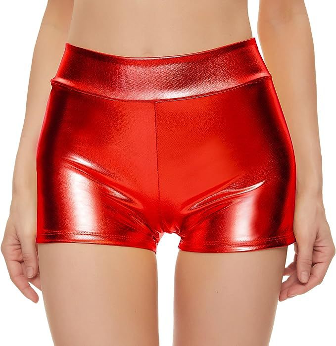 Kvinnor Sportiga Hochbund Shorts Andningsbart Elastiskt Tyg 11