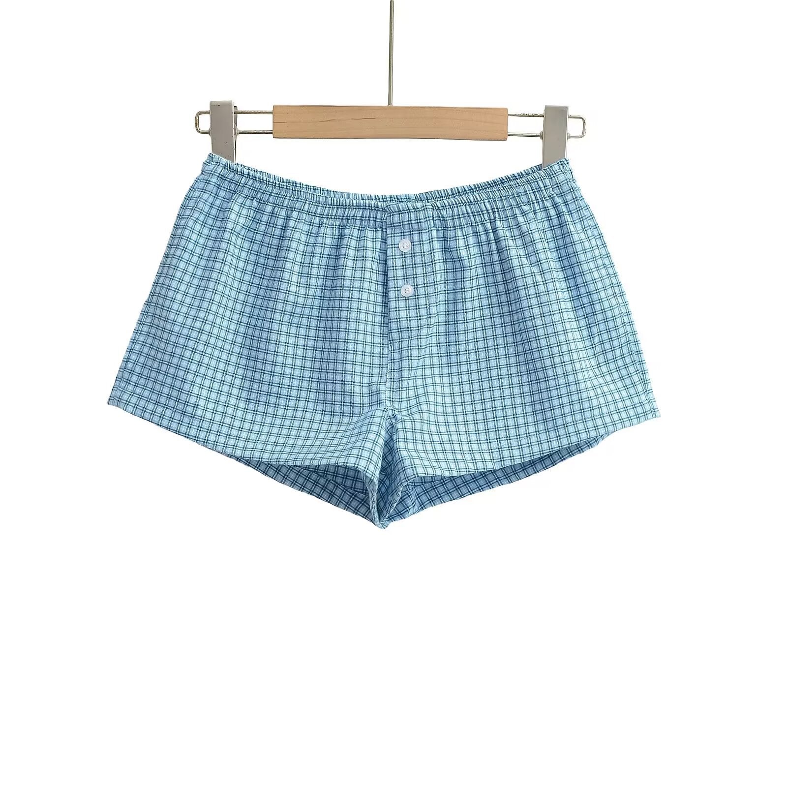 Herrboxershorts i Andningsbar Bomull med Elastiskt Midjeband och Knappstängning – Klassisk Stil för Daglig Användning 2