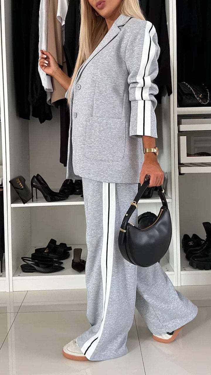 Dam Byxdress Långa Ärmar Polyester Avslappnad Passform-3