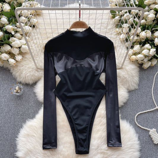 Herr Bodysuit Elastisk Polyester Spandex-1