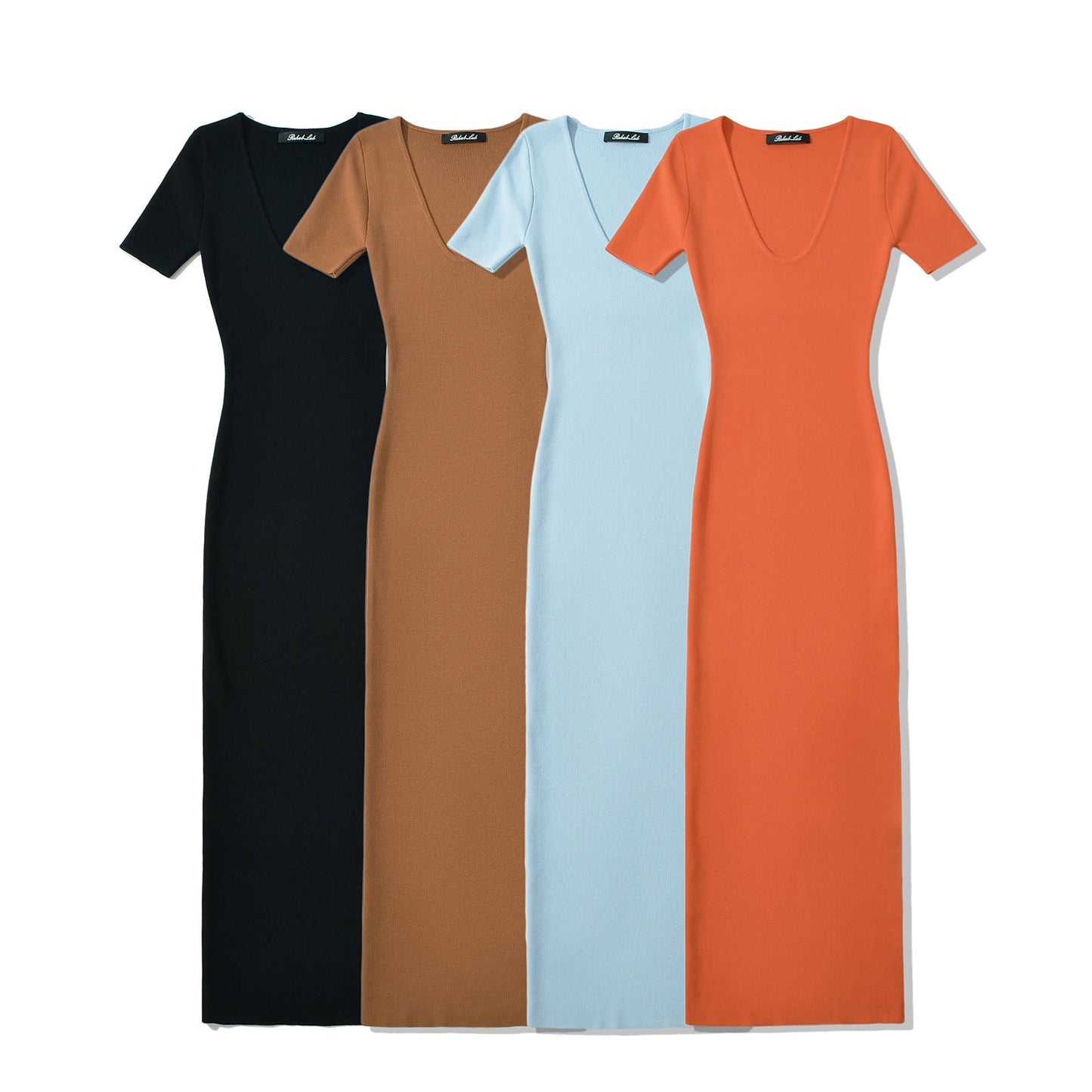 Fina Dam Klänningar Midi Klänning Tight Fit Polyester Ärmös-2