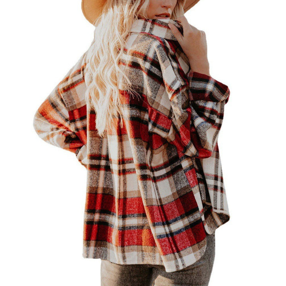 Herrskjorta Urban Stil Löst Snitt Polyester-5
