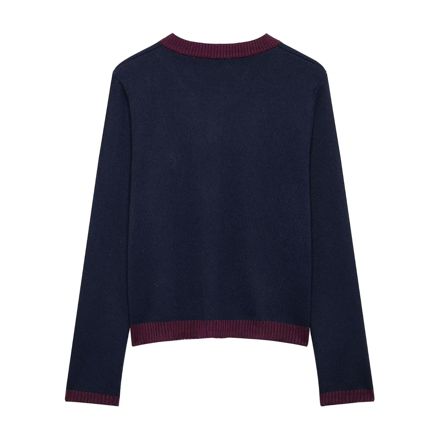 Dam Långärmad Set Färgblock Polyester-3