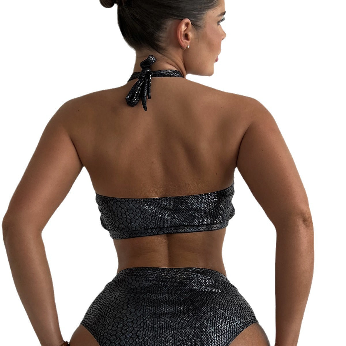 Dam Baddräkt Bikini Utskärningar Elastiska Tyger 6