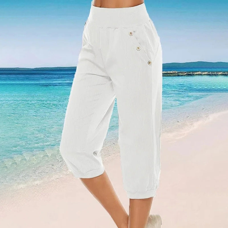 Herrbyxor Casual Stil 100% Bomull Hög Kvalitet-2