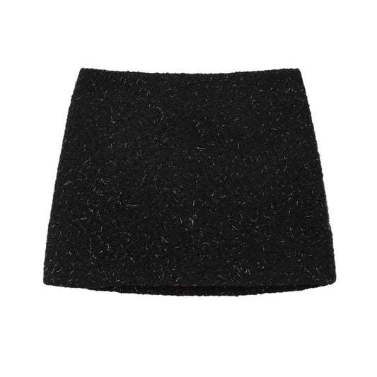 Kvinna Minikjol Monokrom Design Polyester-1