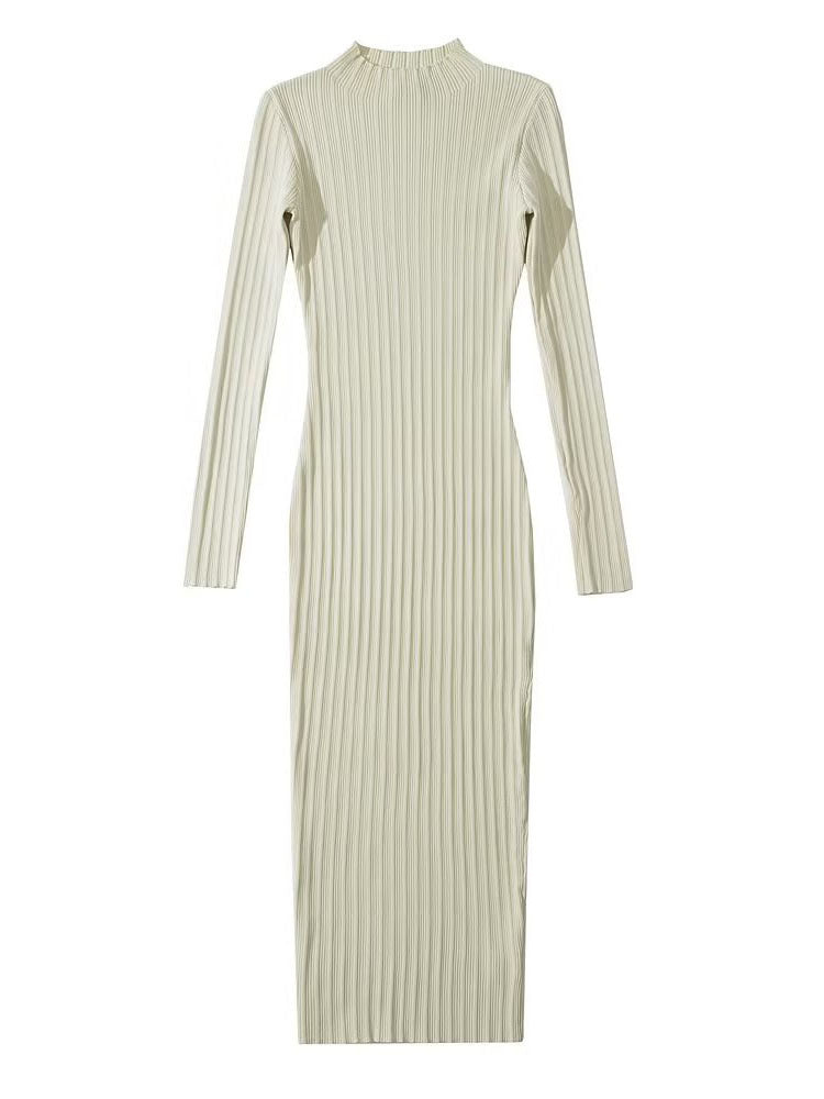 Variant image for Dam Klänning Bodycon Slim Fit Polyester Rund Halsringning Långa Ärmar-1