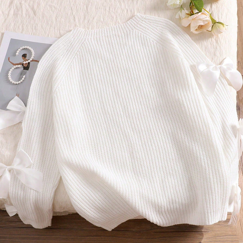 Kvinnors Stickad Tröja med Slingor Mjuk Bomull-2