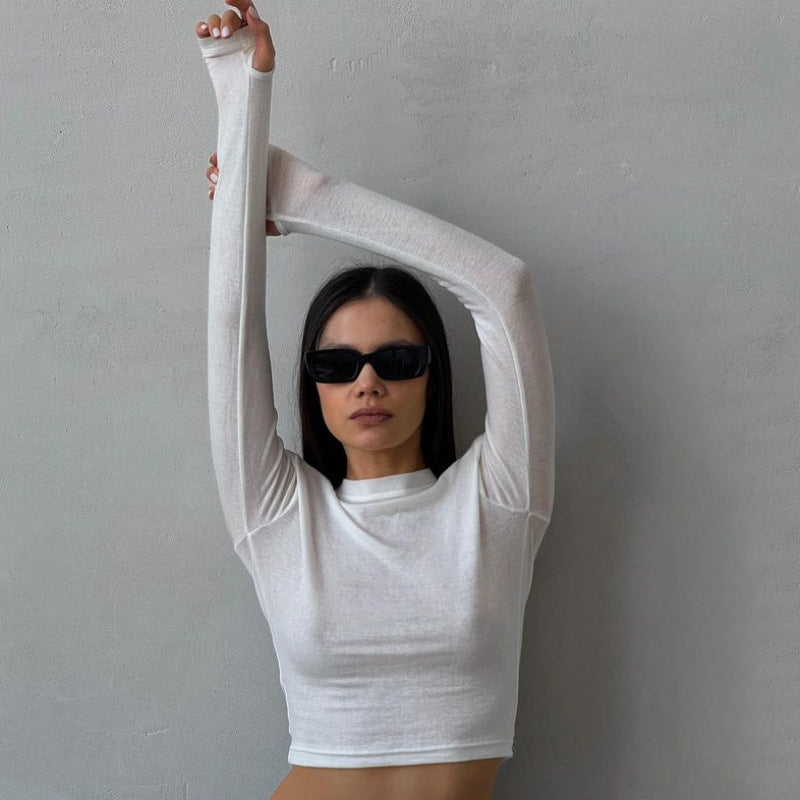 Variant image for Dam Crop Top Trendig Andningsbart Tyg-2