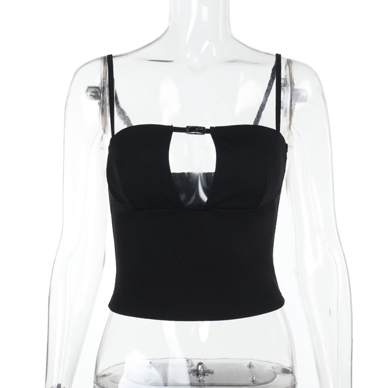 Kvinnors Bustier Topp Utskuren Justerbara Bärare Högkvalitativt Material 1