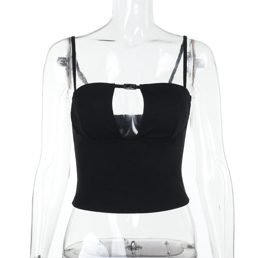 Kvinnors Bustier Topp Utskuren Justerbara Bärare Högkvalitativt Material 1