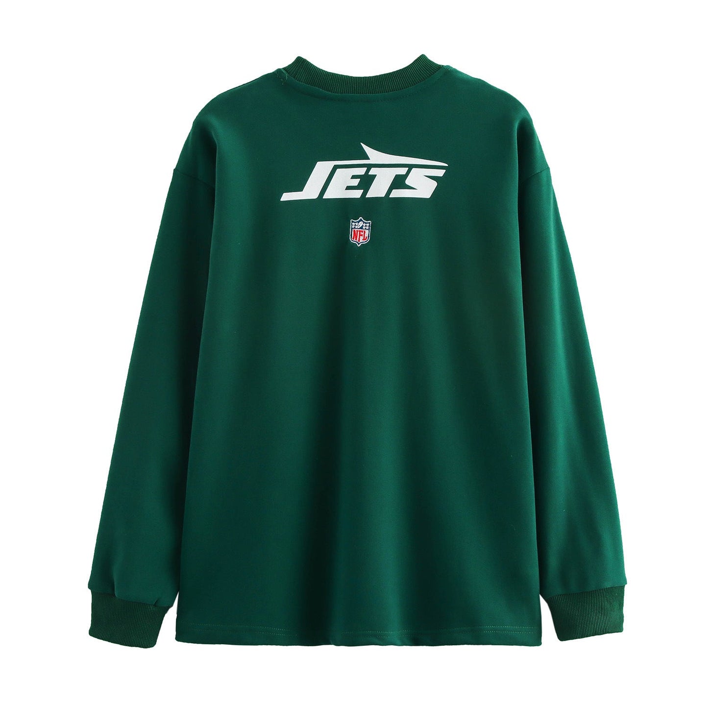 Sportig Kvinnors Tröja med Vintageinspirerat Tryck, Rund Hals och Elastiska Manschetter – Mjuk Tyg för Avslappnad Passform 2