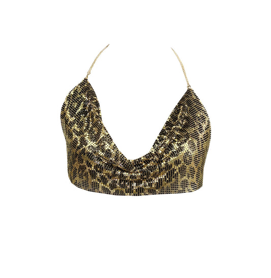 Kvinnors Bikini Djurtryck Glittrande Material Badkläder Dam-1