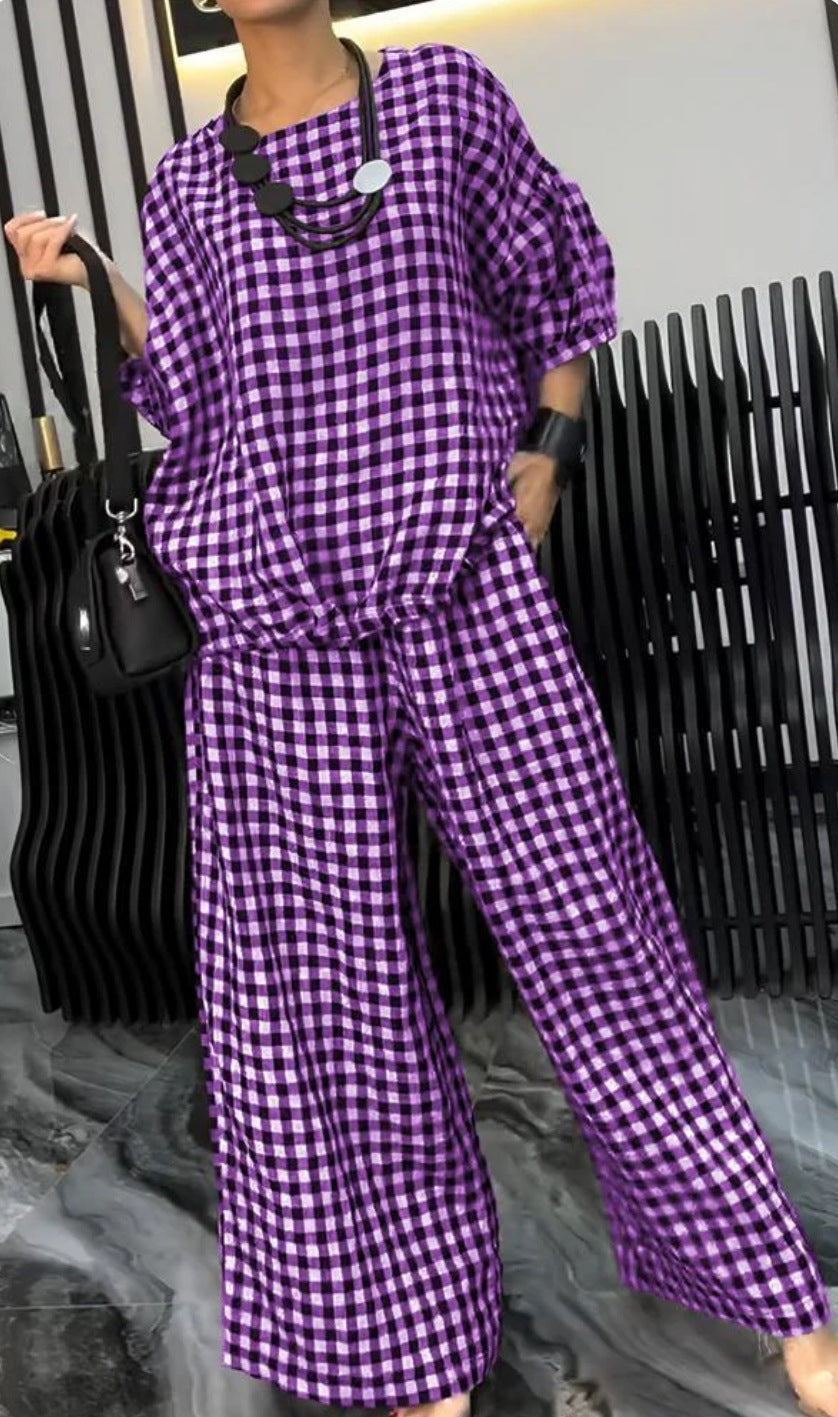 Dam Casual Blus Hahnenstreuft Mönster Polyester Halvlånga Ärmar 9