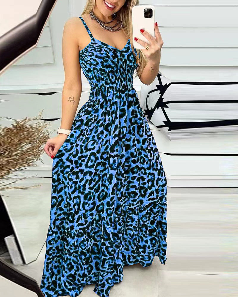 Variant image for Långklänning Dam V-ringad Ärmlös Polyester Elegant Fest Bröllop-17