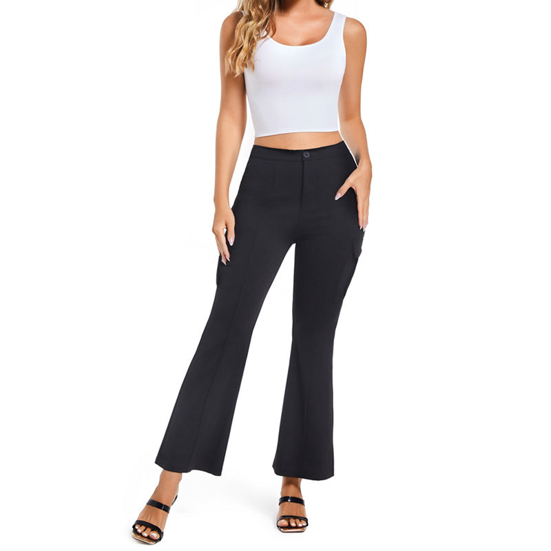 Dam Arbetsbyxor Stretch Monokrom Design Polyester-2