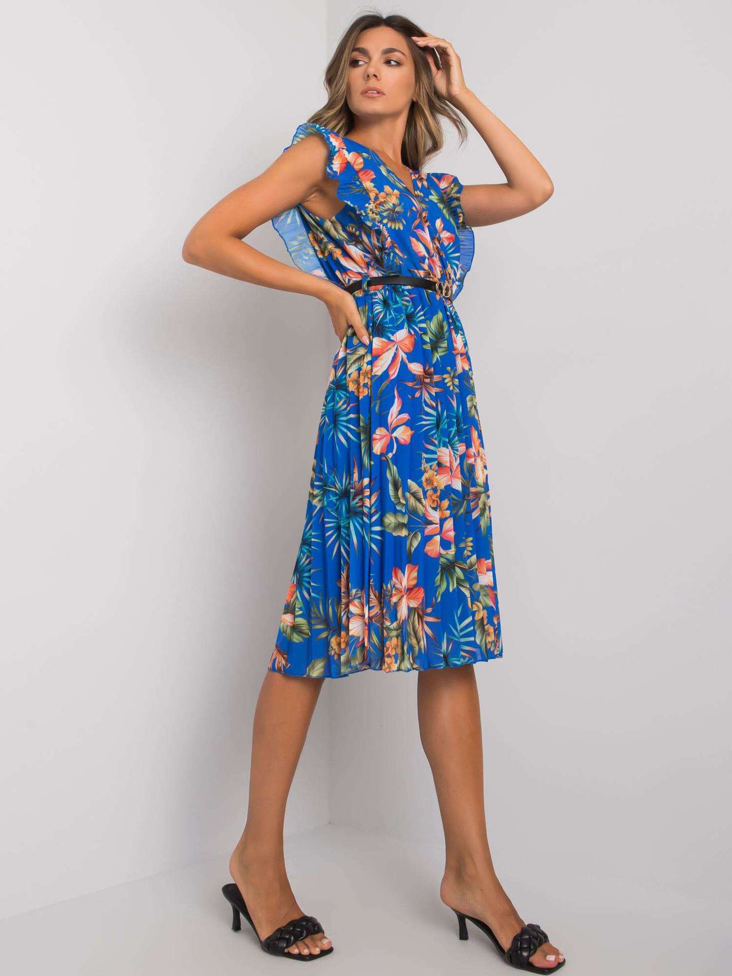 Variant image for Dam Midiklänning A-linje Puffärmar Polyester för Bröllop och Fest-21