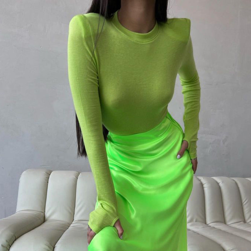 Variant image for Dam Crop Top Trendig Andningsbart Tyg-4