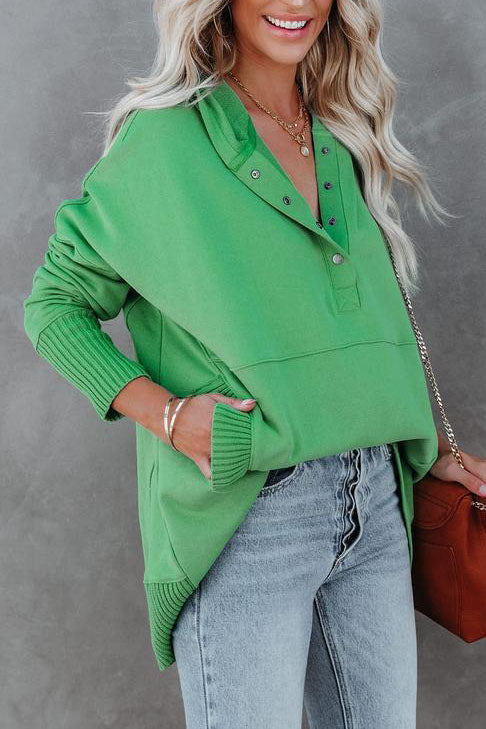 Lång Hoodie Dam med Huvud och Fickor i Mjuk Polyester-5