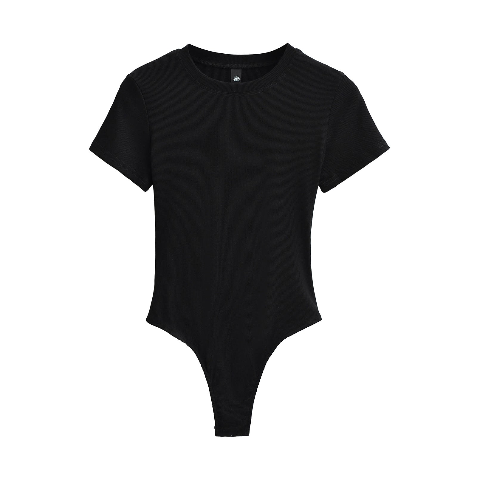 Herr T-shirt Rund Hals Stretchig Smal Passform Kvalitets Tränings T-shirt-3