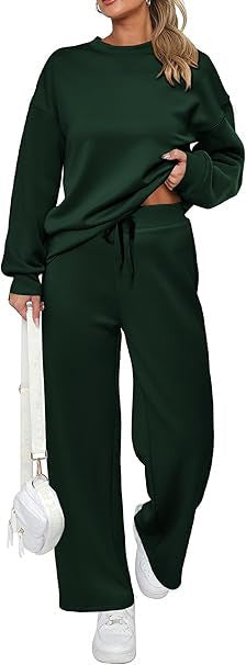 Variant image for Dam Tvådelad Uppsättning Bredbenade Byxor Polyester-22