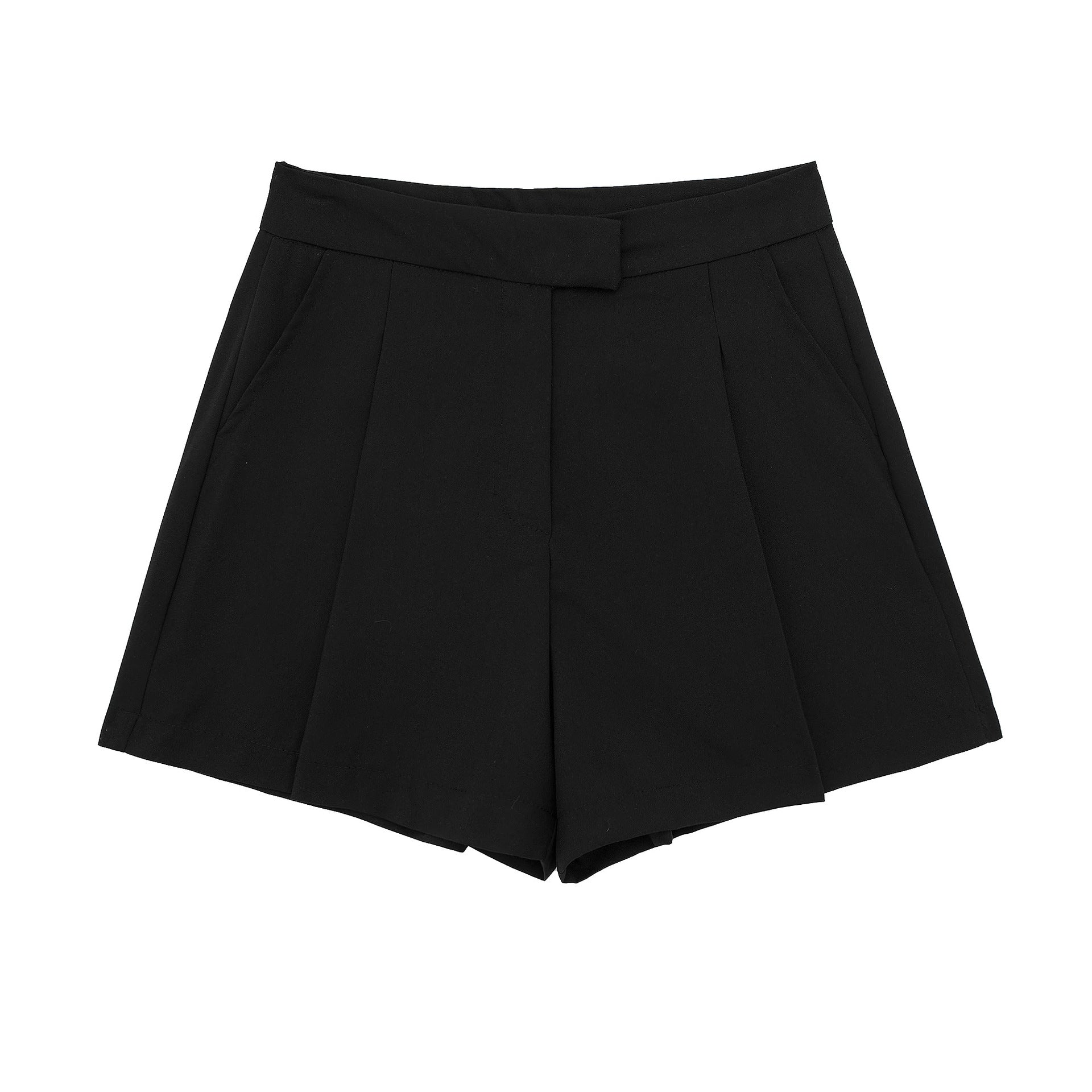 Damer Korta Byxor Högmidjade Polyester Capri Street Fashion-1