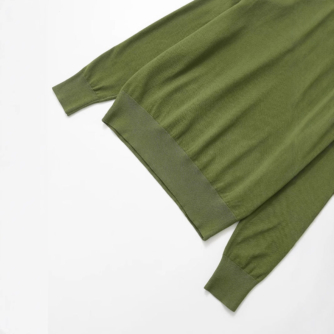 Dam Tröja i Mjuk Bomull med Modern Krage – Bekväm Passform för Kontor och Fritid 4