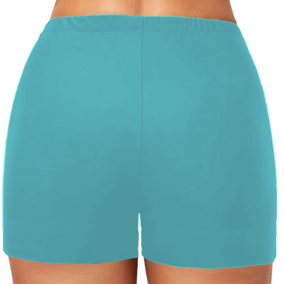 Sportiga Badshorts för Kvinnor med Hög Midja – Snabbtorkande Tyg, Bekväm Passform för Simning och Strandaktiviteter 3