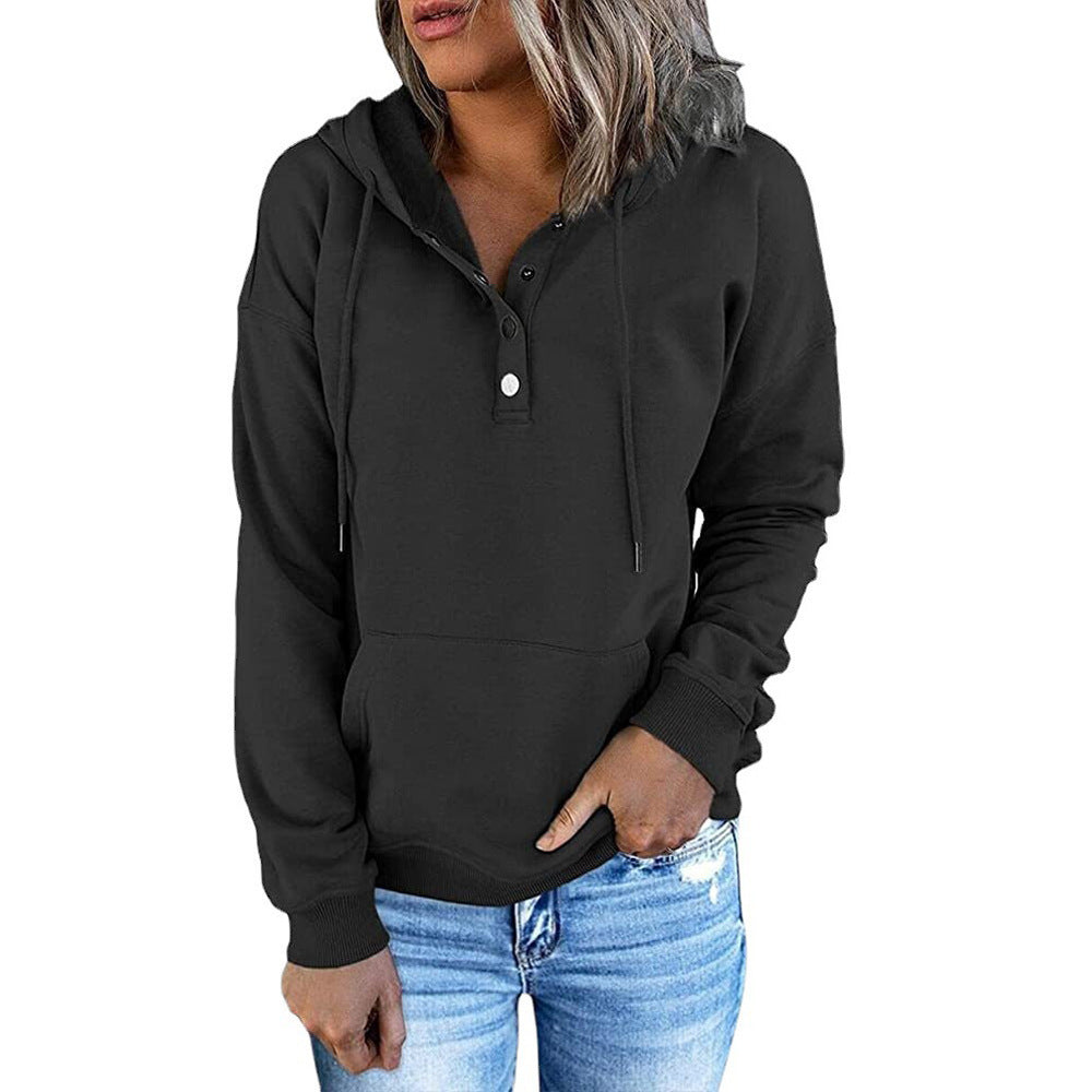 Variant image for Dam Lång Hoodie Avslappnad Färgblock 100% Bomull-13