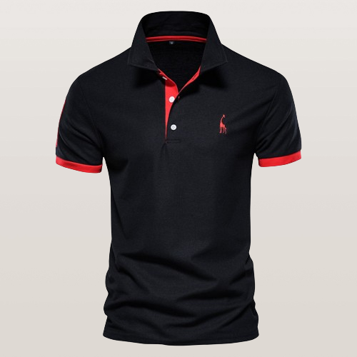 Herr Polo T-shirt Klassisk Stil Bomullsblandning-5