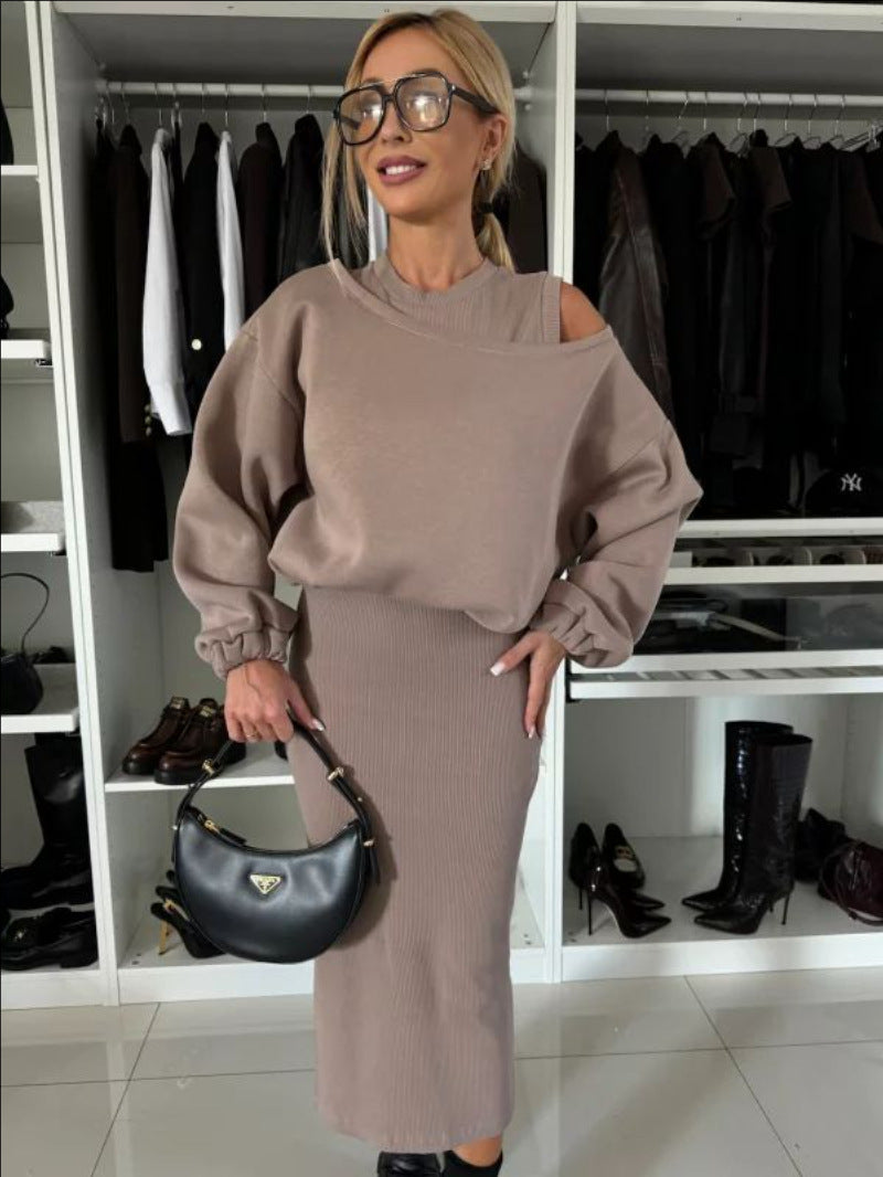 Variant image for Damklänning Midi Polyester med 3D-Effekt-16