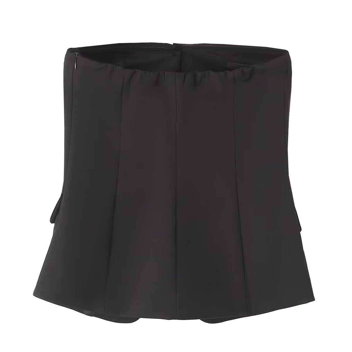 Dam Slim-Fit Byxor Set med Ärmlös Top Högkvalitativt Tyg-4