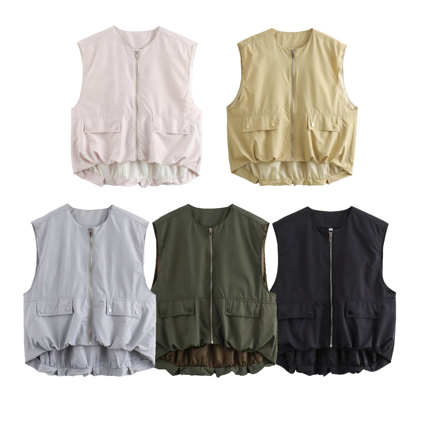 Dam Cardigan Västar Polyester Bomull-6