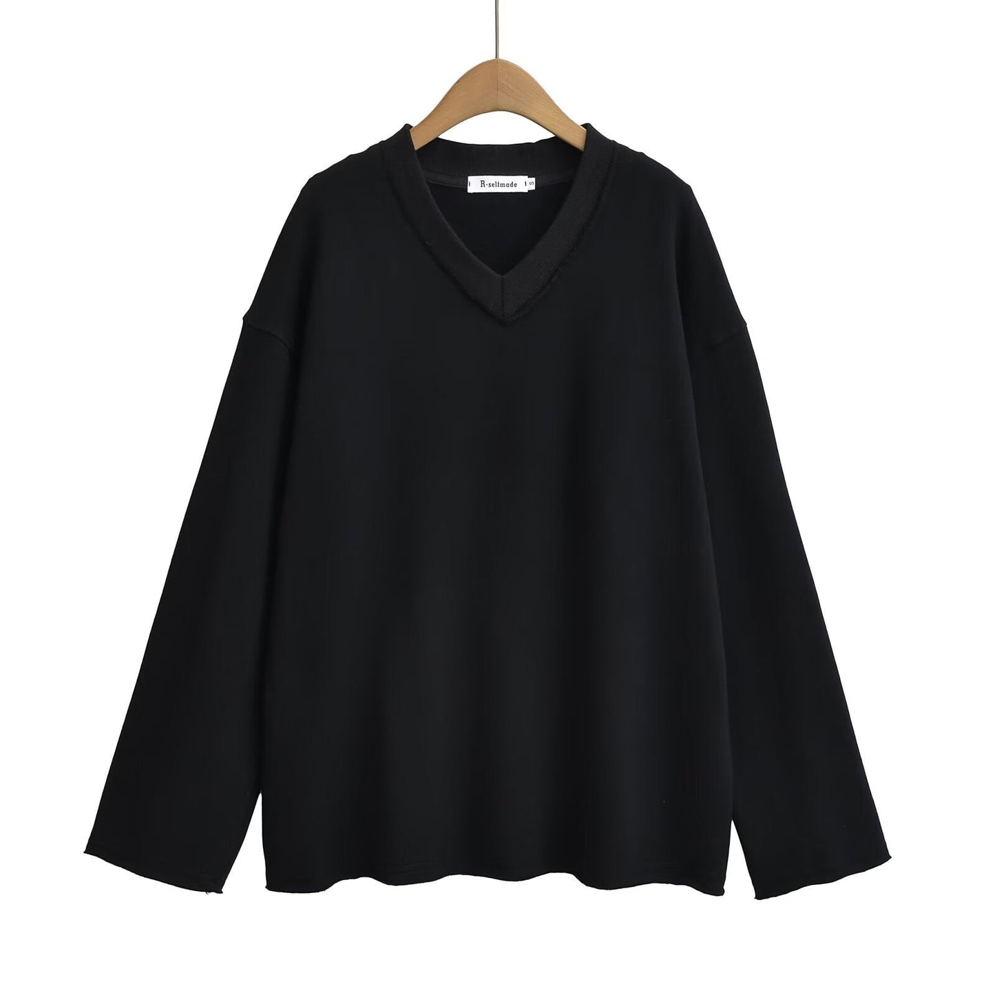 Variant image for Kvinnors Långärmad Skjorta V-Hals Fransar Bomullsmix-3