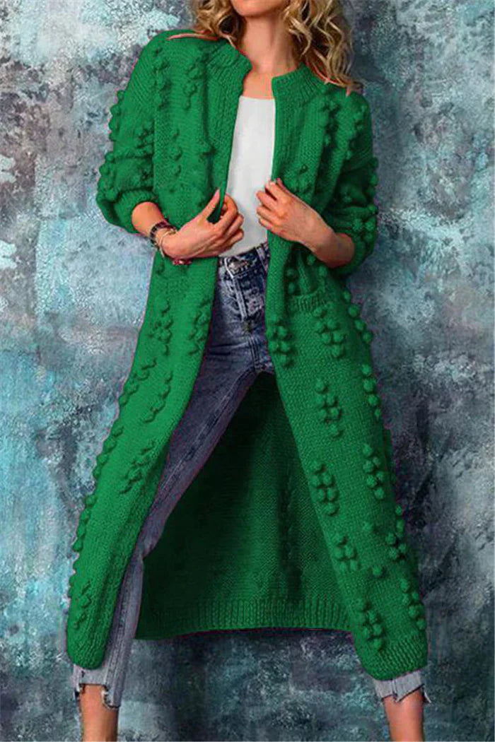 Dam Lång Vinterjacka Klassisk Polyester-3