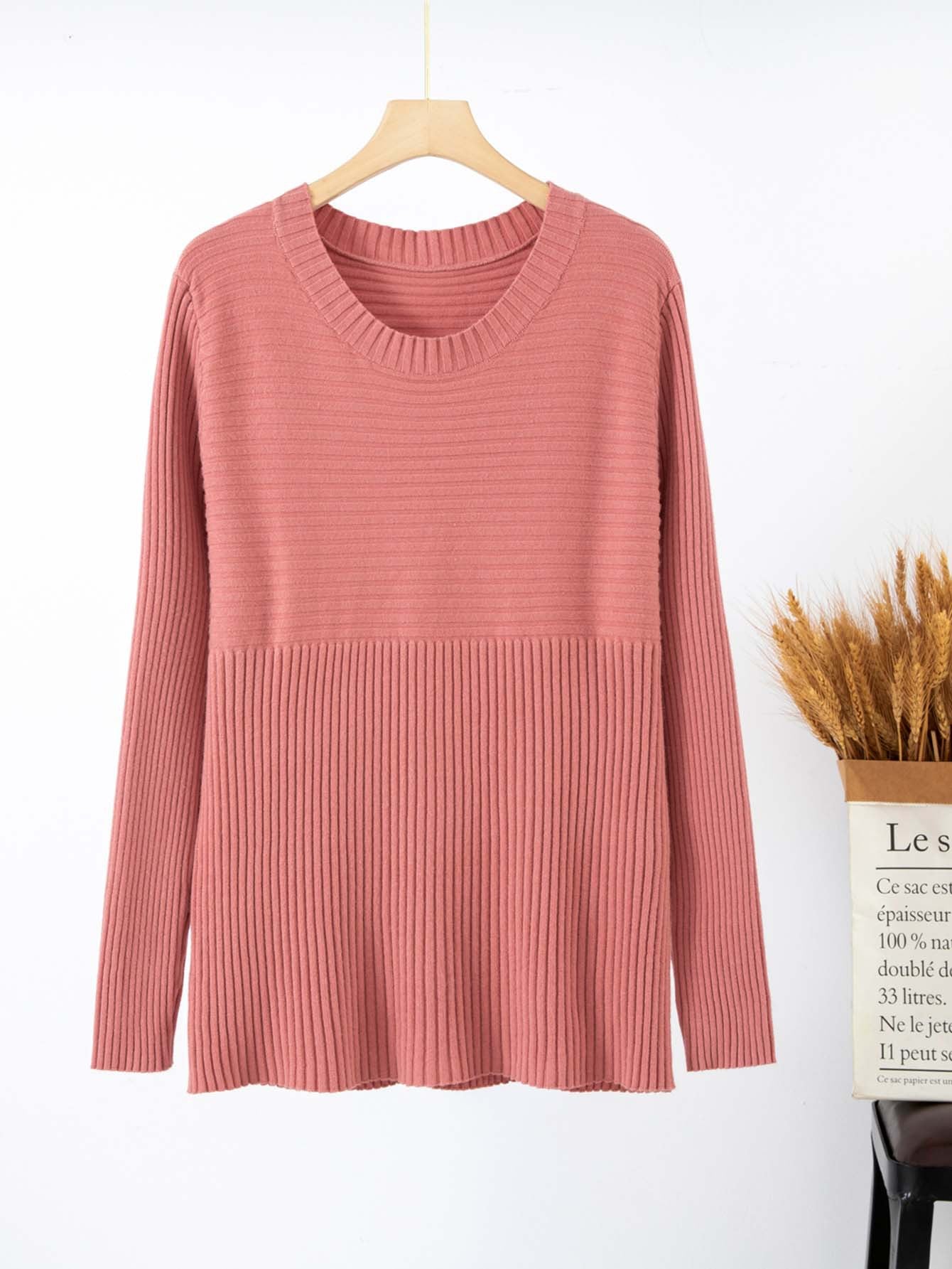 Variant image for Dam Tröja Långärmad Löst Snittad Viskosfiber-5