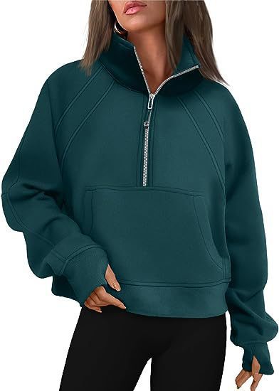 Variant image for Fleecetröja Dam Kort Ståkrage Slim Fit Polyester-26