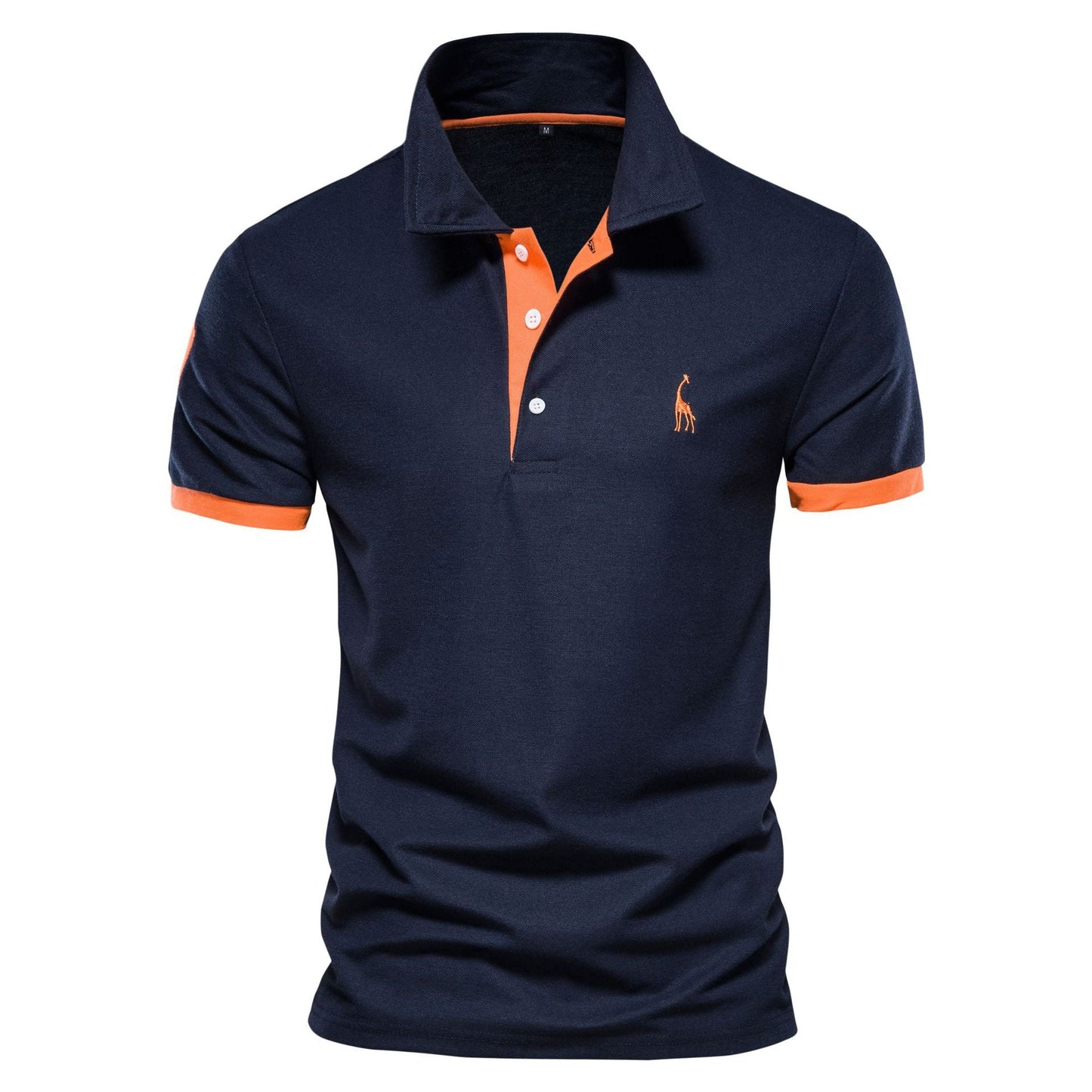 Herr Polo T-shirt Klassisk Stil Bomullsblandning-1