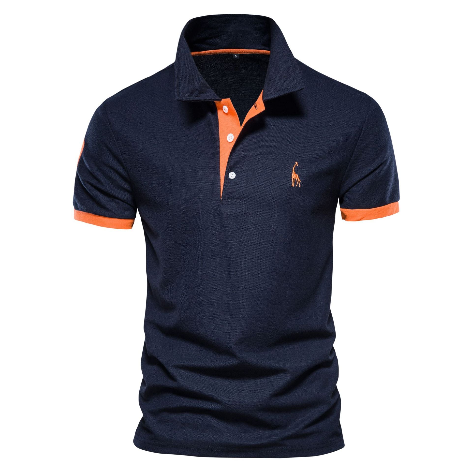 Herr Polo T-shirt Klassisk Stil Bomullsblandning-1