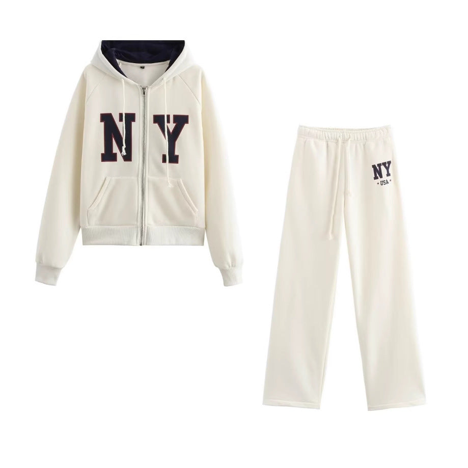 Kvinnors Zip-Hoodie Sportig Design Mjuk Polyester 2