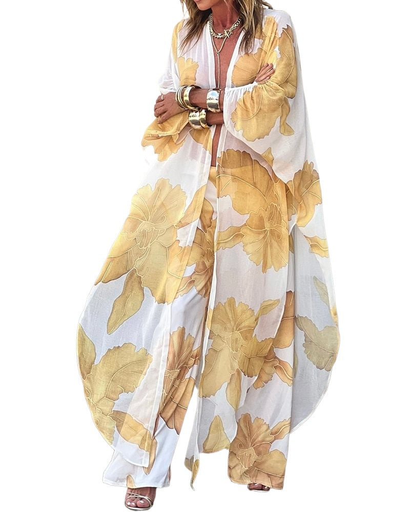 Dam Kjol och Topp Set V-ringning Loose Fit Polyester Spandex-5