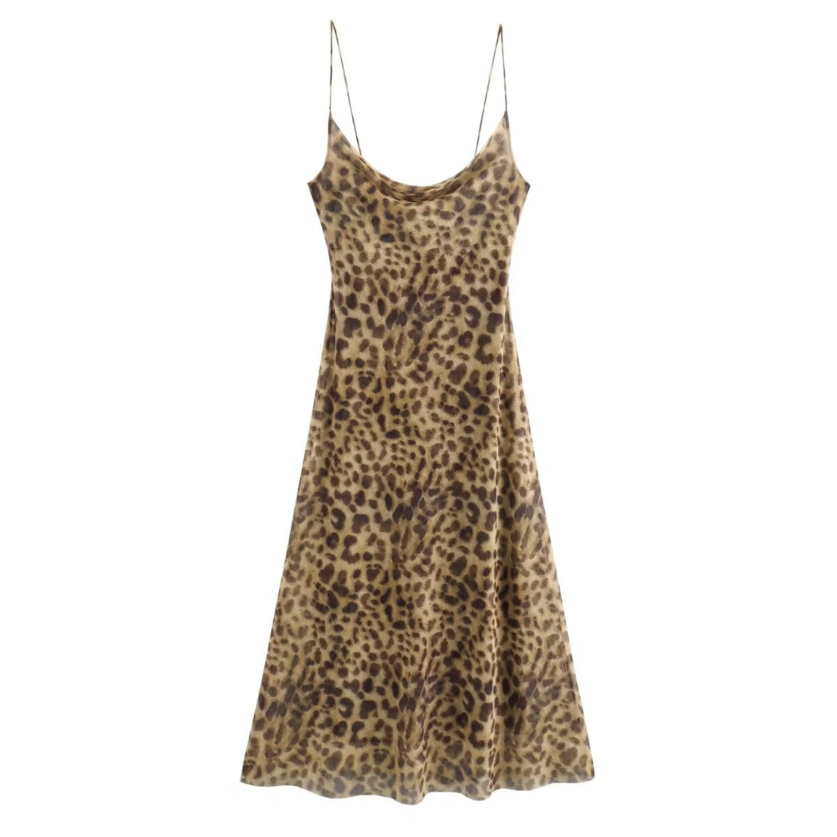 Variant image for Damklänning Midi Off-Shoulder Djurtryck Bodycon Mjuk Elastisk-1