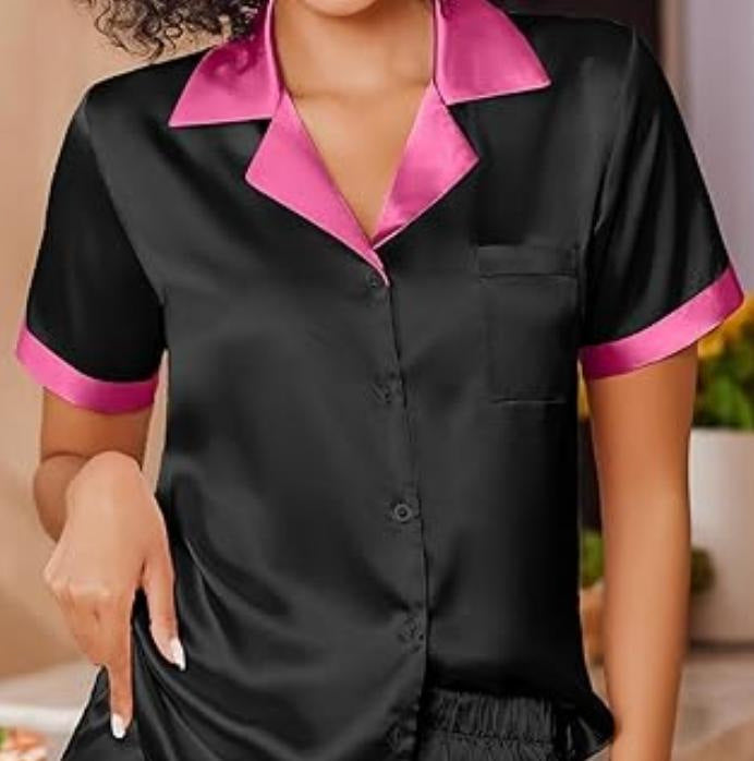 Dams Set Kortärmad Chiffon Polyester-3