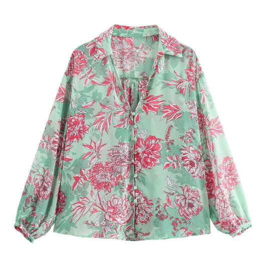 Dam Cardigan Blomsterbroderi Mjuk Tygblandning-1