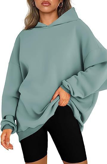 Överdimensionerad Fleecejacka Dam med Huva i Mjuk Polyester – Trendig Patchworkdesign och Långärmad Komfort 16