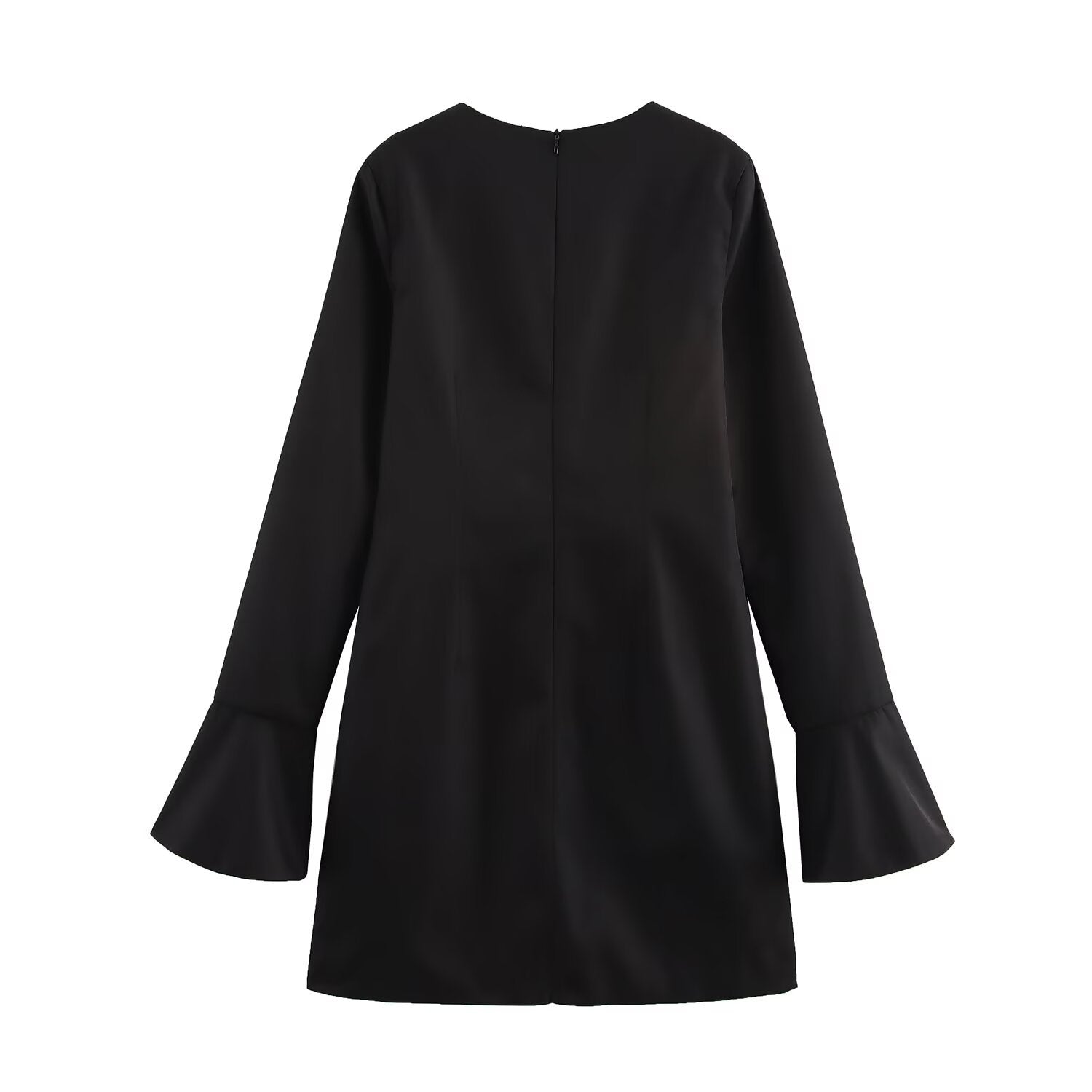 Dam Miniklänning A-Line Monokrom 100% Polyester-2