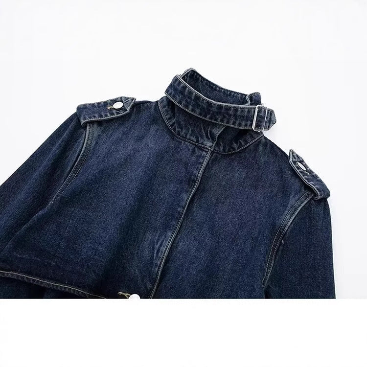 Damjacka Lång Ståkrage Polyester med Långa Ärmar-3