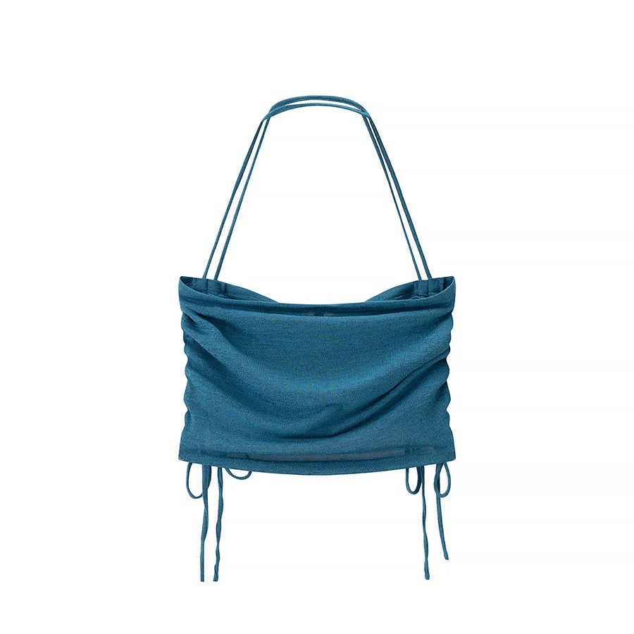 Kvinnors Topp Wrap Design Justerbart Andningsbart Tyg 6