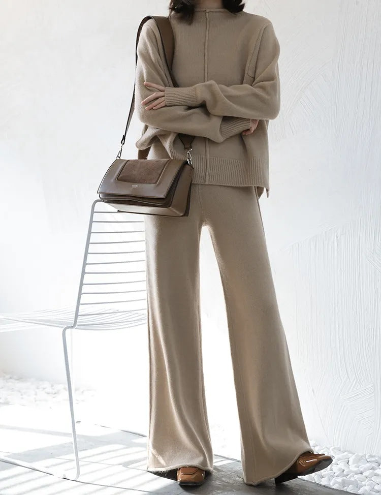 Dam Tvådelad Uppsättning Långa Ärmar Polyester och Bomull-5