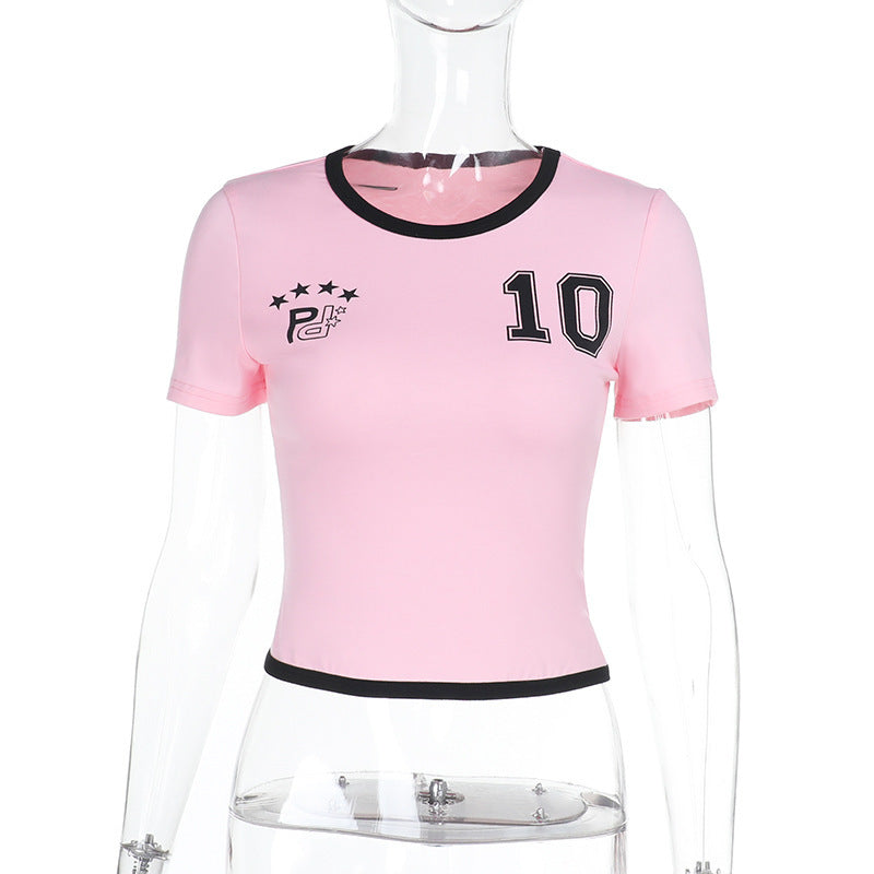 Variant image for Kvinnors Kort Sporttopp Andningsbart Material Modern Design-1